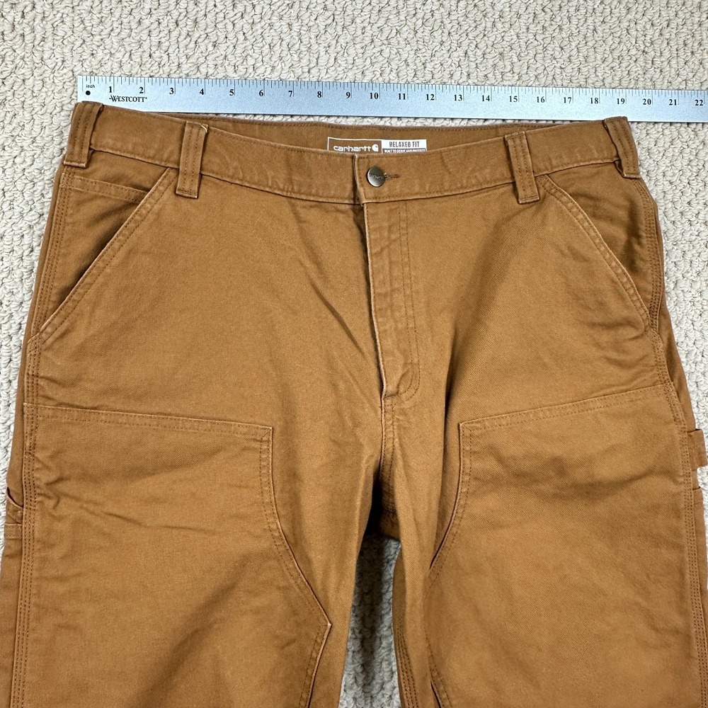 Carhartt Rugged Flex Pant Mens 38x32 Brown Duck Double Front Utility Relaxed Fit - Picture 7 of 13